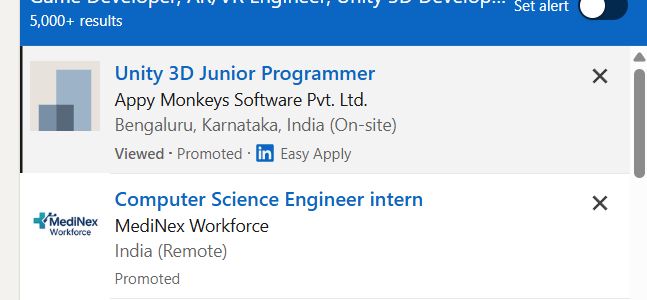 AR/VR Development (Unity) internship jobs in San Antonio
