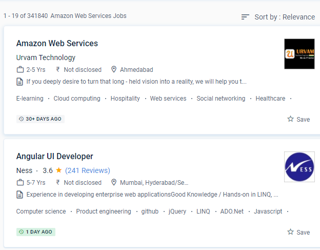 AWS internship jobs in Baltimore