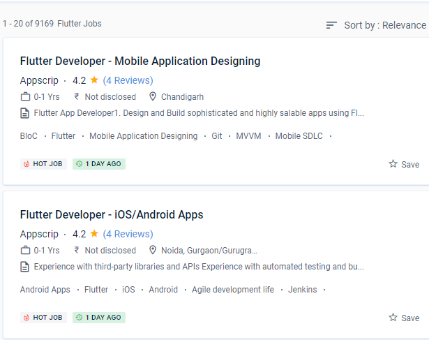 Flutter internship jobs in Indianpolis