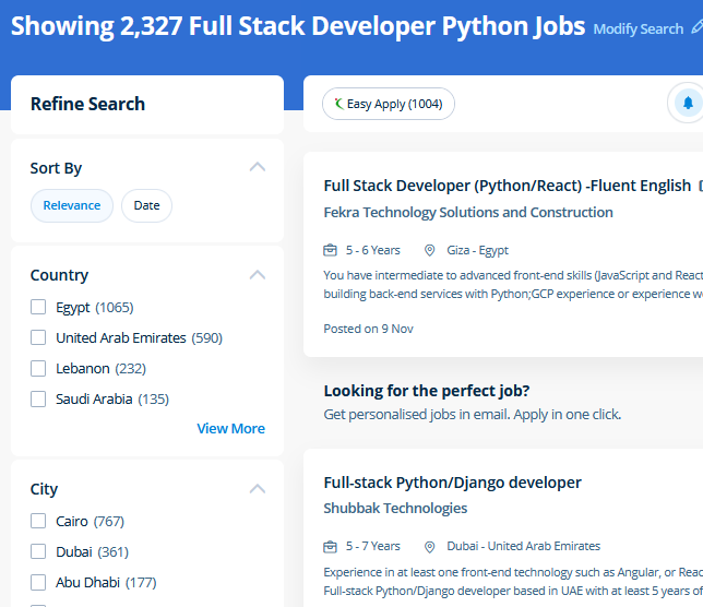 Full Stack Development internship jobs in Usa