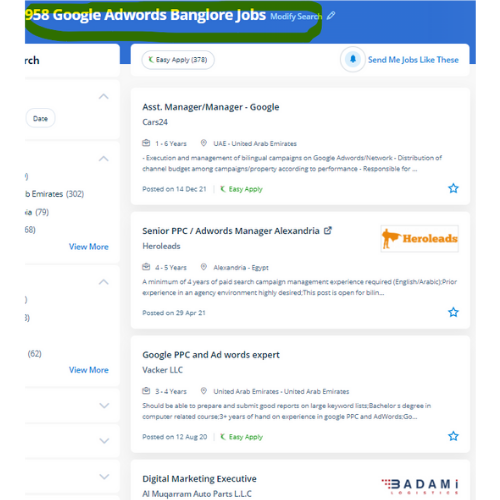 Google Adwords (PPC) internship jobs in San Francisco
