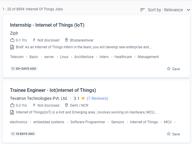 IoT (Internet of Things) internship jobs in New York
