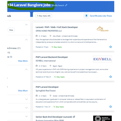 Laravel internship jobs in Usa