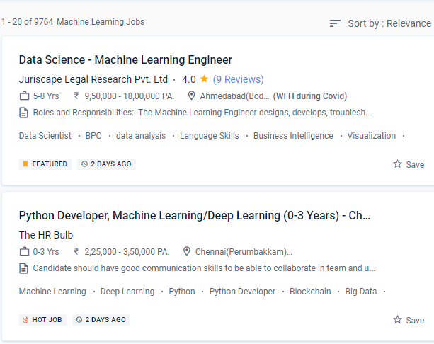 Machine Learning internship jobs in Houston