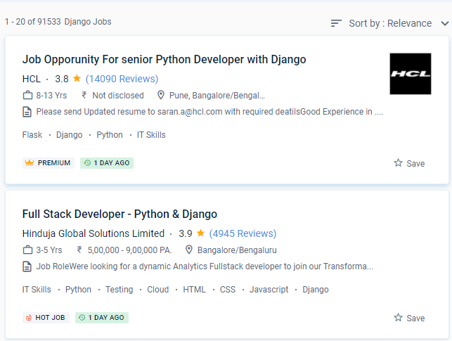 Python/Django internship jobs in San Francisco