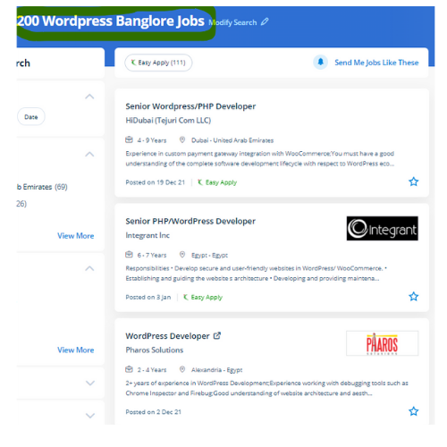 Wordpress internship jobs in Houston